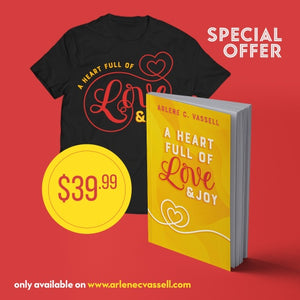 A Heart Full of Love and Joy- Exclusive New Release SPECIAL OFFER (T-shirt + Book)